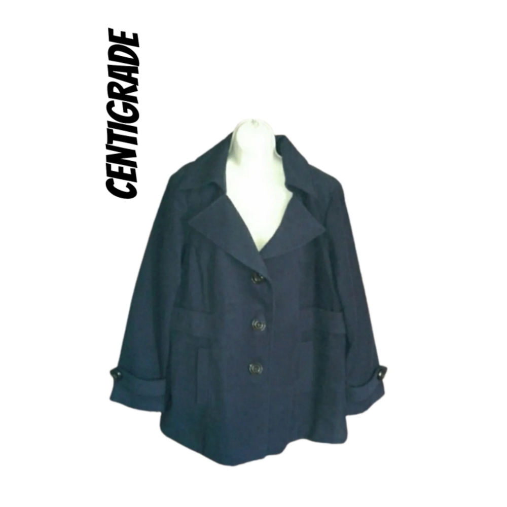 ✨✨✨CENTIGRADE OUTERWEAR NAVY BLUE CAR COAT ✨✨✨
